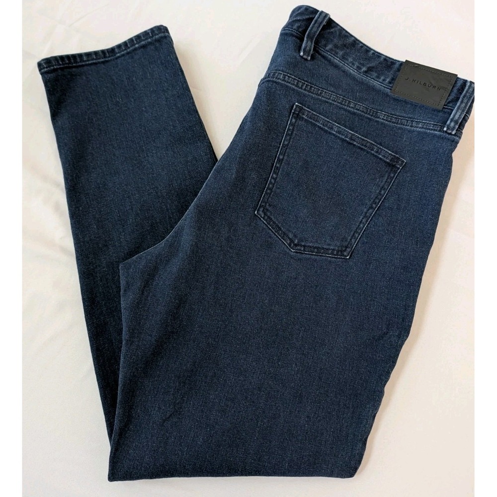 J Hilburn JDE Jeans Dark Wash Denim Stretch Men's 40 x 30 Custom Tailored